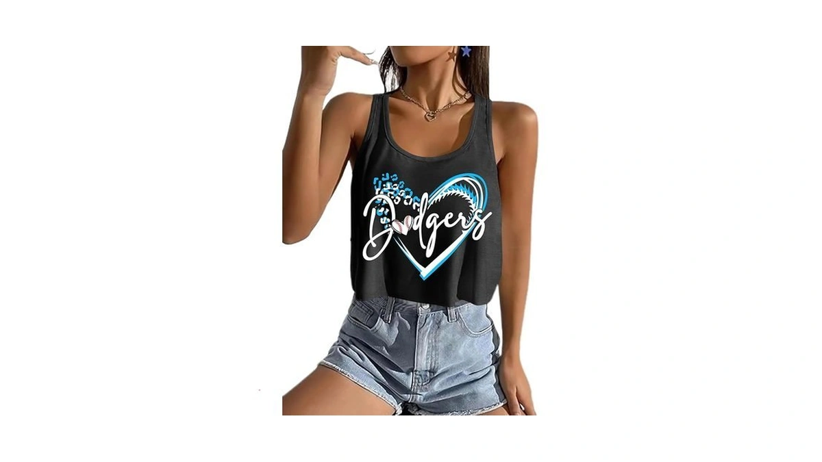 Baseball Mom Tank Tops Women: Baseball Crop Tank Funny Baseball