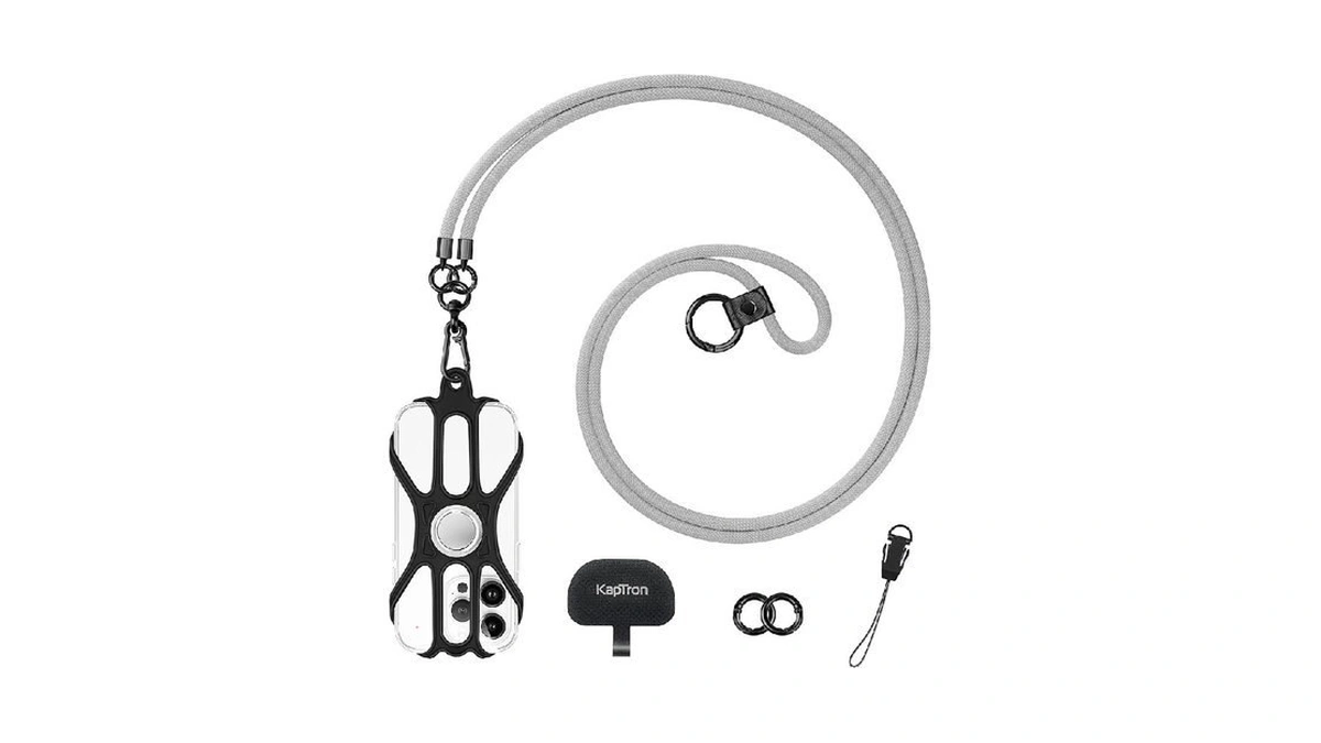 Kaptron Universal Cell Phone Lanyard: Adjustable Crossbody Cell Phone Strap