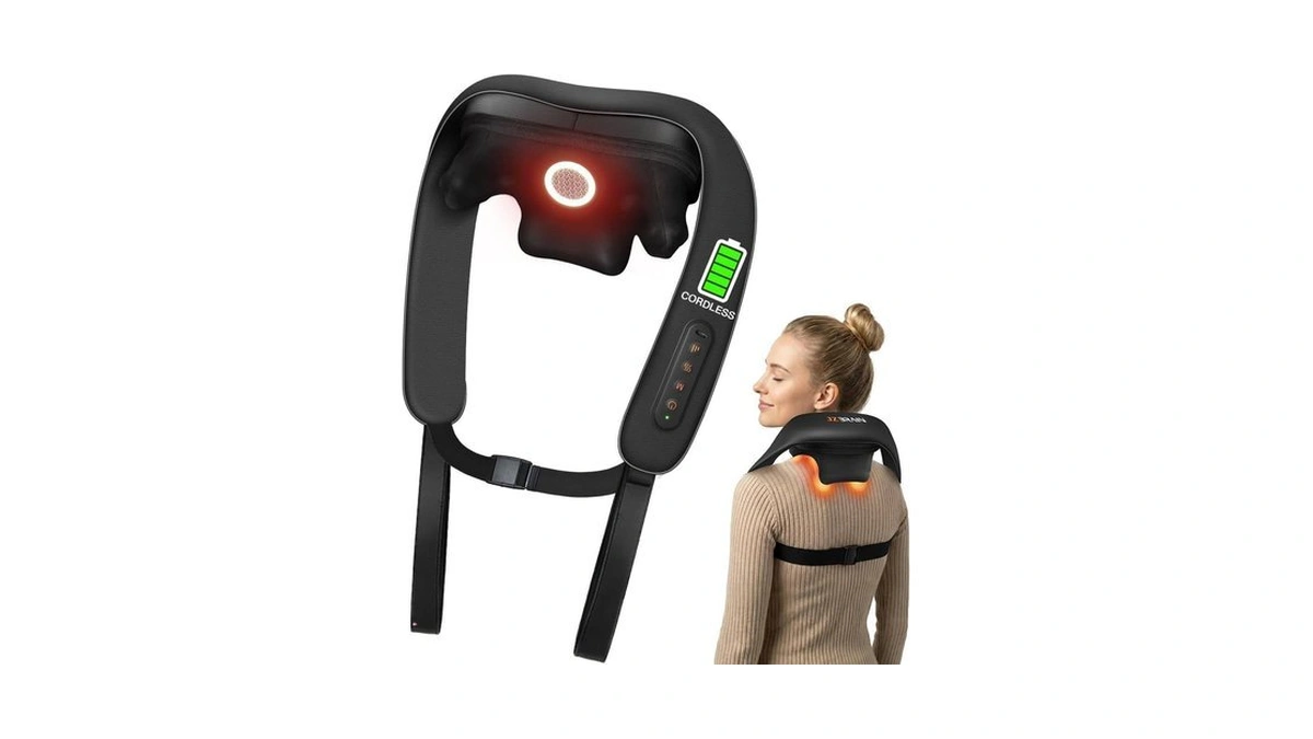 Jzbrain Neck Massager With Heat : Cordless Shoulder And Neck