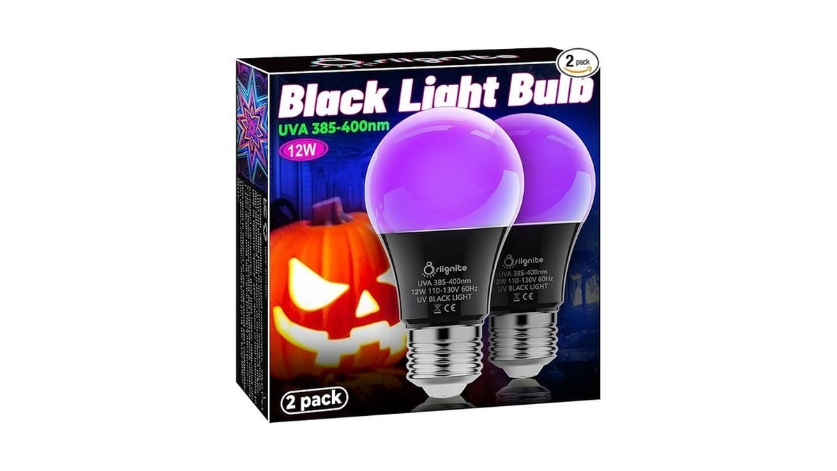 Briignite Black Light Bulbs, 12w Led Black Light Bulb For
