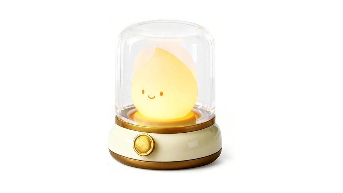 Bandiancy Smiley Night Light For Bedtime, Rechargeable Portable Bedtime Small