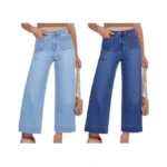 Grapent Denim Jeans High Rise For Women Women's Wide Leg
