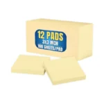 1intheoffice Sticky Notes 3x3, Yellow Sticky Notes, Self-stick Note Pads,