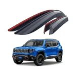 Goodyear Shatterproof Side Window Deflectors For Jeep Renegade 2015-2023, Tape-on
