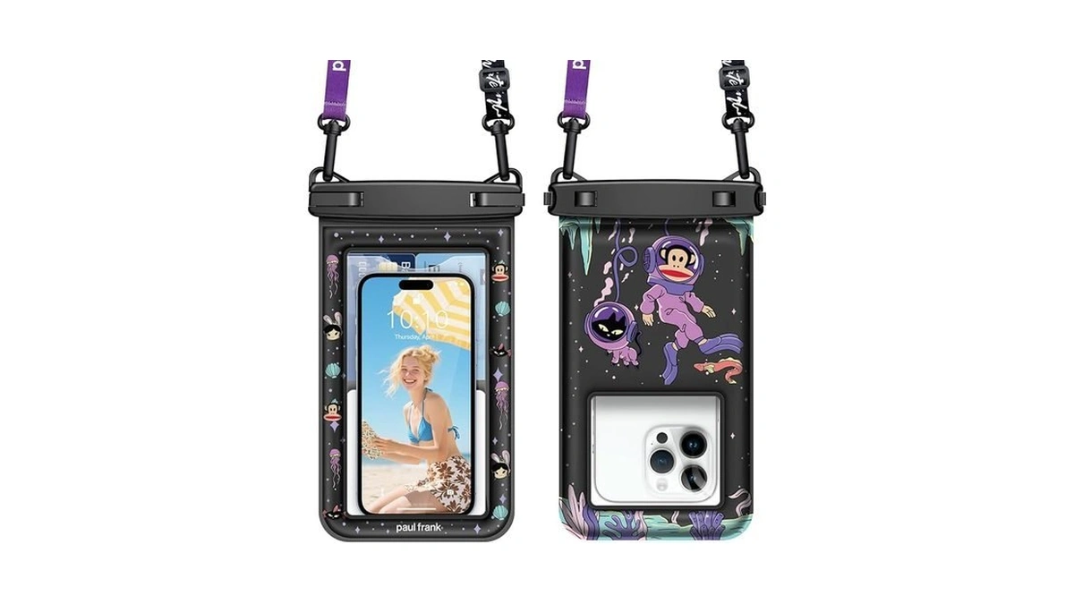 Paul Frank Waterproof Phone Pouch Floating, 2 Pack Ipx8 Waterproof