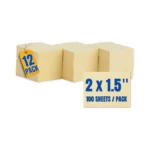1intheoffice Small Sticky Notes 1.5 X 2, Self-stick Pad, Pop