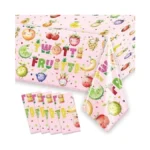 Letdec 4 Pcs Twotti Frutti Tablecloth Summer Fruit Two Years