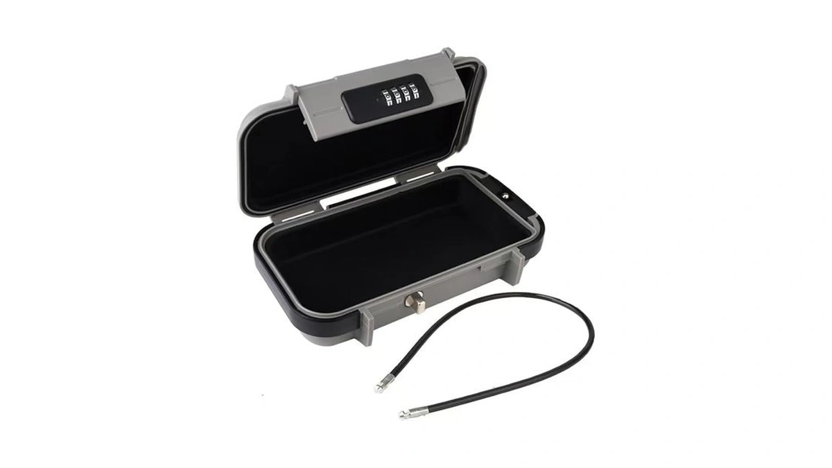 Portable Safe Box, Personal Lock Box, 4 Digit Combination Security