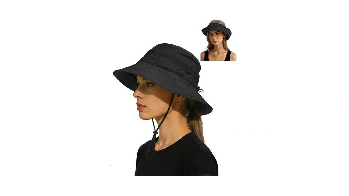 Senker Fashion Sun Hats For Women Men, Waterproof Packable 2