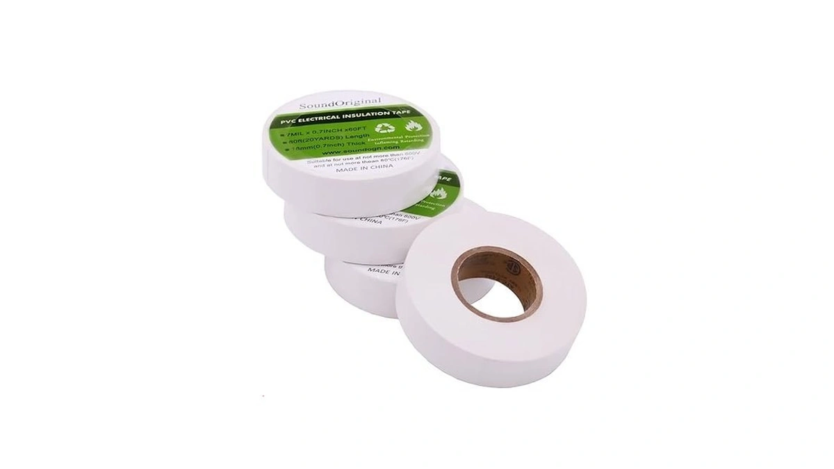 Soundoriginal Ul/csa Electrical Tape White 0.7 Inch By 60 Feet