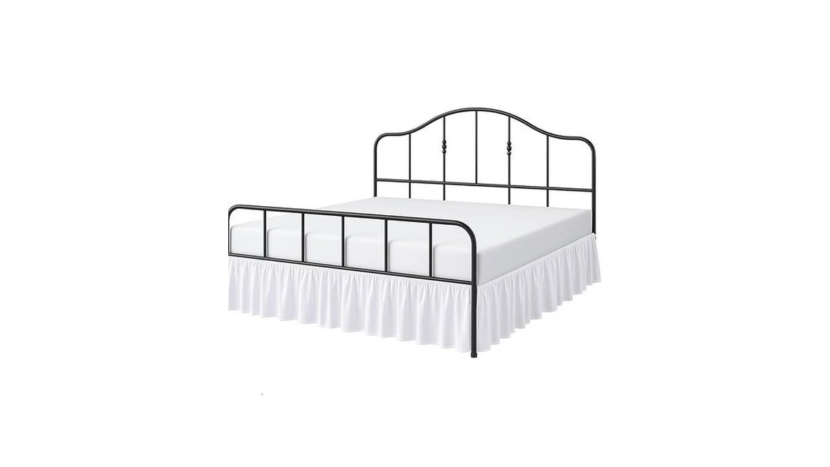 Cottington Lane Ruffled Bed Skirt Queen Size With Split Corner,