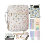 Bible Cover Case With Kindle Pouch For Women Girls Kid,