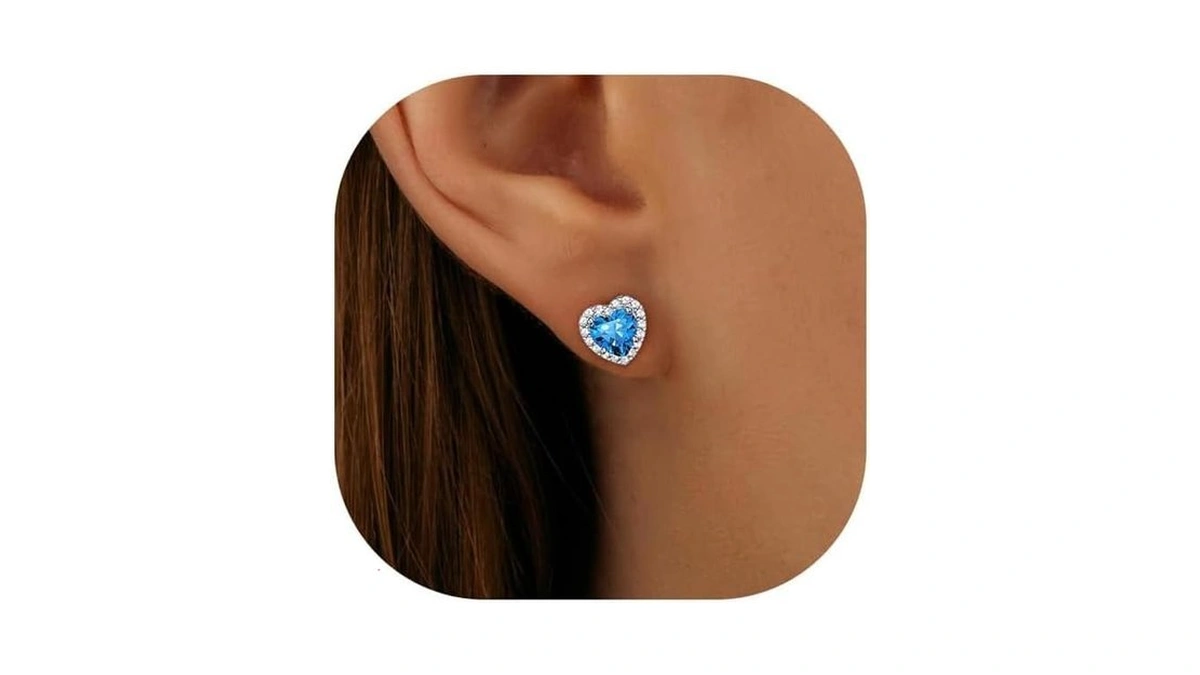 Baylay Tanzanite Earrings For Women, December Birthstone Earrings S925 Sterling