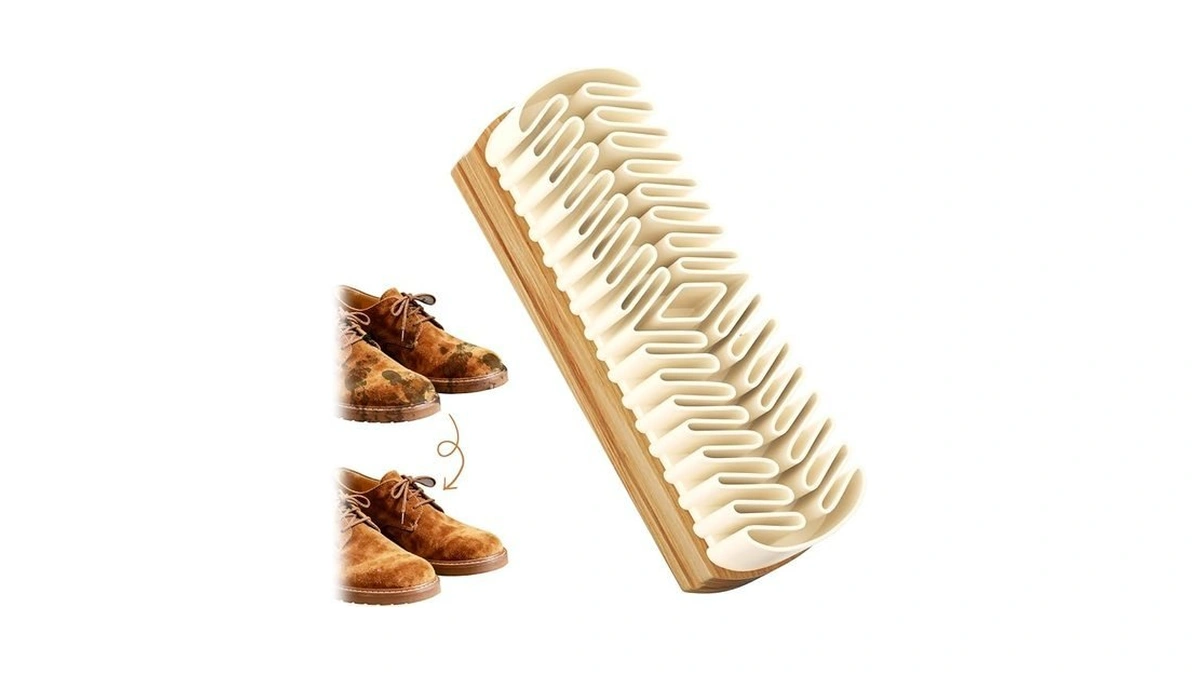 Suede Shoe Brush, Rubber Shoe Brush, 2-in-1 Cleaner With Rubber