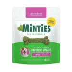 Minties Dog Dental Bone Treats, Tiny/small Dental Dog Treats, 5-25