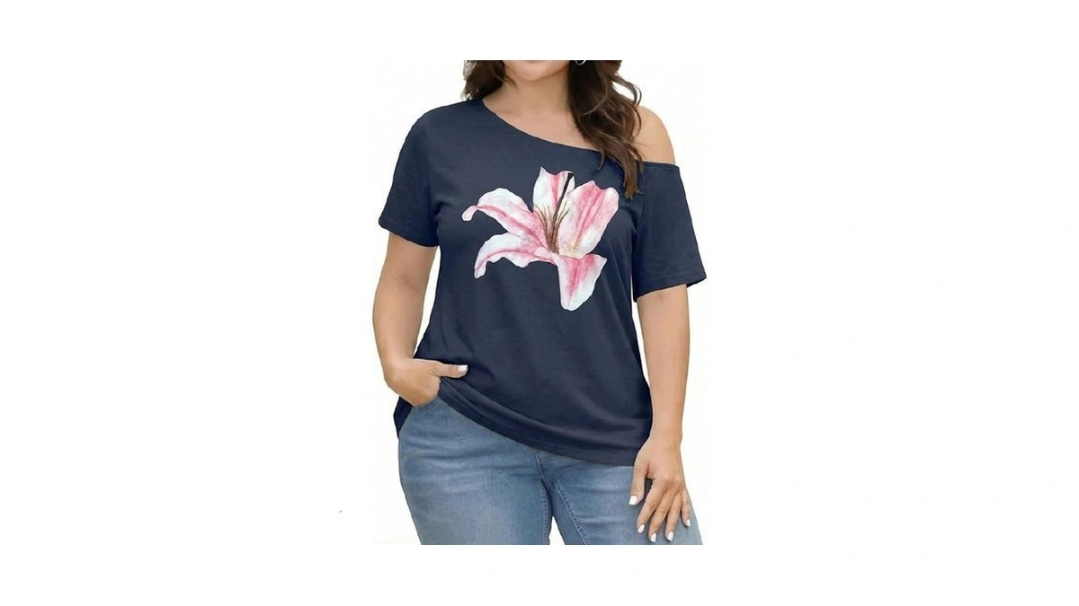 Blanches Plus Size Off The Shoulder Top For Women,going Out