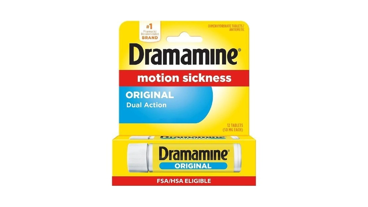Dramamine Formula Motion Sickness Relief | Original, 12 Count