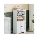 Choochoo Small Bathroom Storage Cabinet, Narrow Toilet Paper Cabinet With