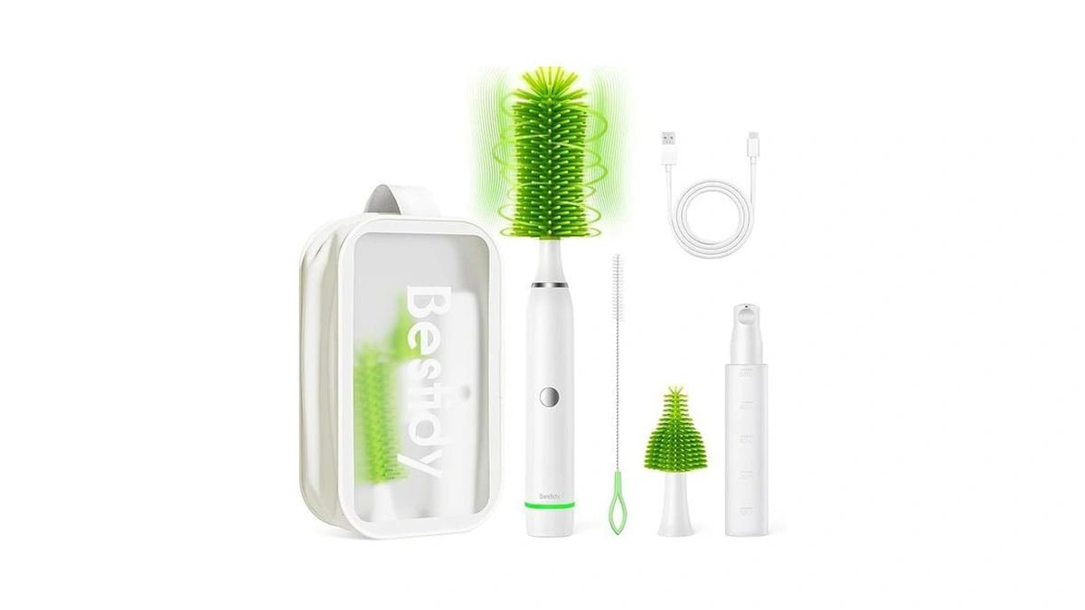 Bestidy Electric Baby Bottle Cleaner Kit For Travel- Rechargeable 360°