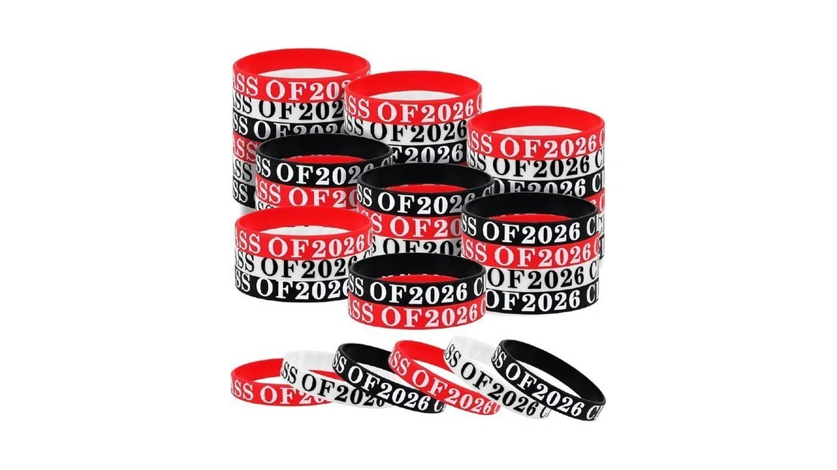Ccinee 36 Pcs Class Of 2026 Wristbands Graduation Silicone Wristbands