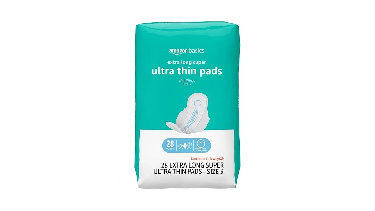 Amazon Basics Ultra Thin Pads With Flexi-wings For Periods, Extra