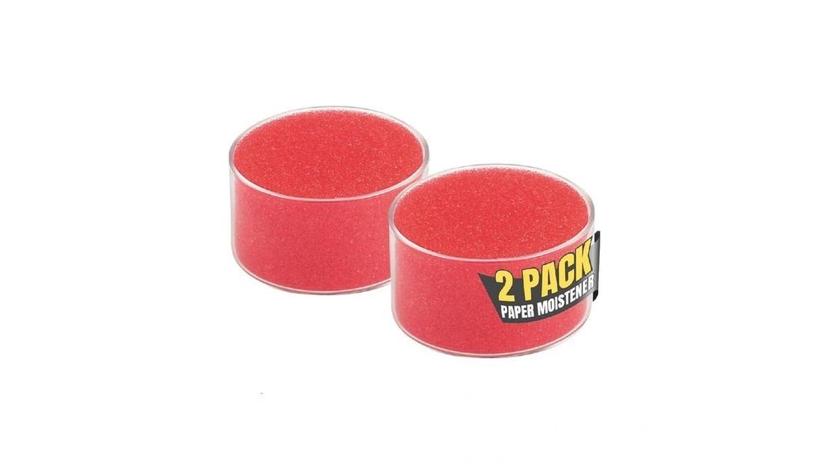 1intheoffice Sponge Cup Moistener, Fingertip Paper Moistener, Finger Moistener For