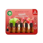 Air Wick Essential Mist Refill, 5 Ct, Apple Cinnamon Medley,