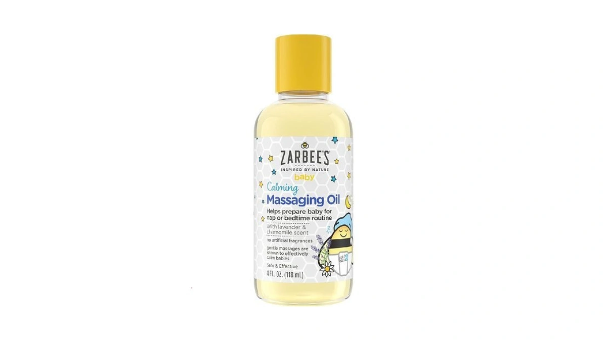 Zarbee's Baby Massage Oil, Calming And Soothing With Lavender And