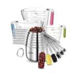 Measuring Cups And Spoons Set Of 19 - Stackable Stainless