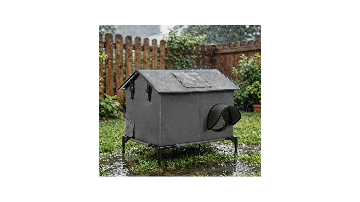 Cat House For Outside, Insulated Indoor Outdoor Large Cat House