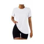 Automet Women's Workout Tops Short Sleeve Gym Shirts Yoga Moisture