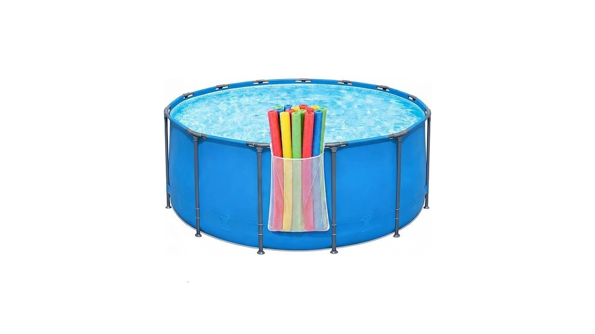 Patented Design! Poolside Mesh Storage Bags With Adjustable Straps, 1-second