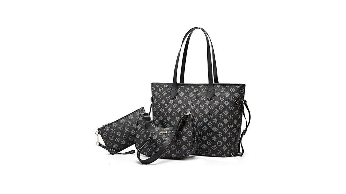 Women Fashion Synthetic Leather Handbags Tote Bag Shoulder Bag Top