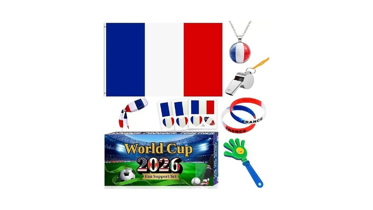2026 World Cup Fan Accessories Kit 7pcs, Soccer Support Gear