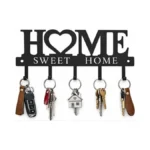 Key Holder Hooks Organizer Hanger Rack Wall Mounted Sweet Home