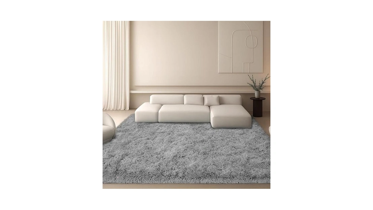 Mtandyx 6x9 Area Rugs Living Room,gray Large Plush Fluffy Bedroom