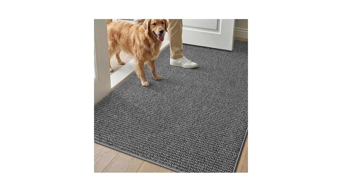 Color&geometry Front Door Mat Non-slip, Low-file, Easy To Clean, Sturdy