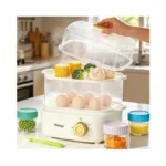 Electric Food Steamer For Cooking, 2-tier Rapid Egg Cooker, Stackable