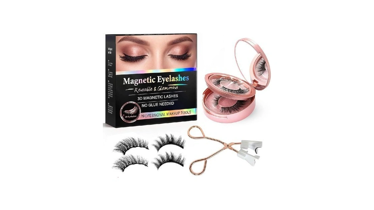 Magnetic Eyelashes, Reusable False Eyelashes, Natural Wispy Volume Lash Strips