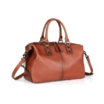 Biliya Vintage Full Grain Leather Tote Bag For Women Work
