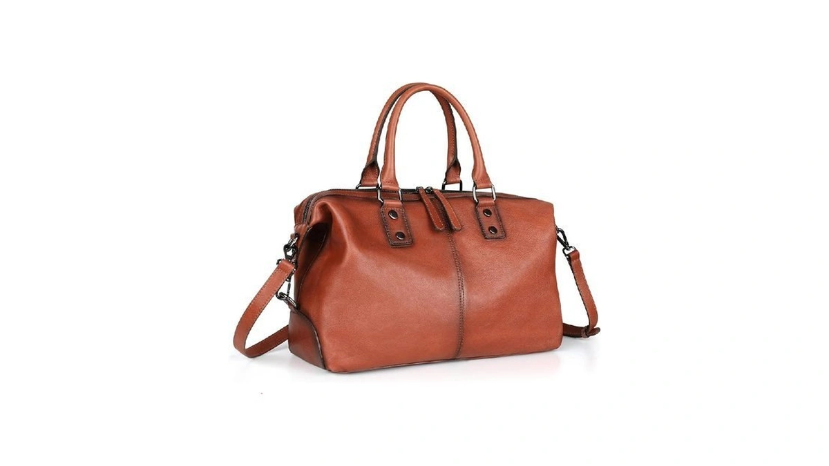Biliya Vintage Full Grain Leather Tote Bag For Women Work