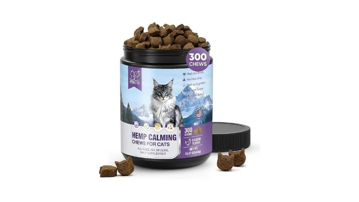 Calming Chews For Cats-300 Soft Chews To Relieve Anxiety, Stress