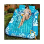 Inflatable Tanning Pool Lounger Float With Sprinkler-6 In 1 Suntan