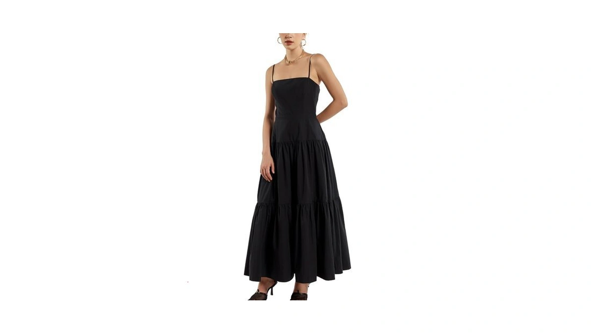 Sixdo G-black Raw Flared Dress M