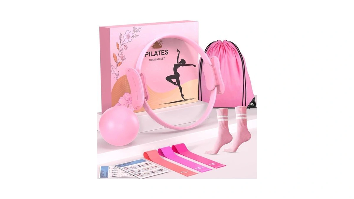 Pilates Kit For Home Workouts Set For Women, Pilates Ring