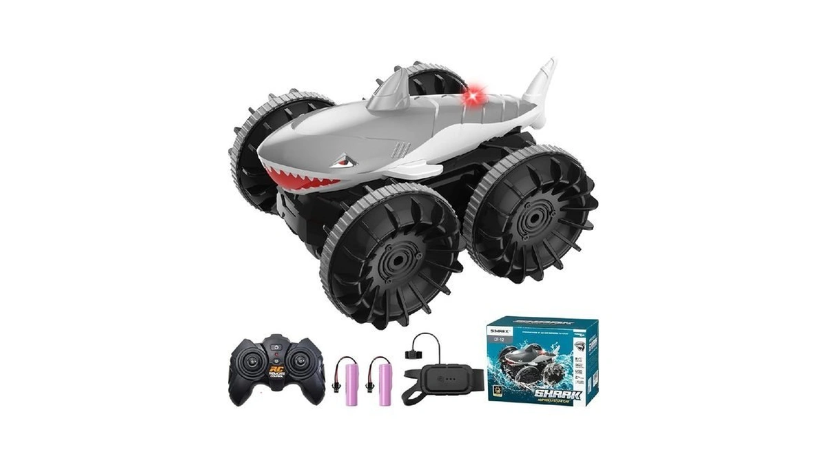 Simrex Shark Amphibious Remote Control Car - Gift For Kids