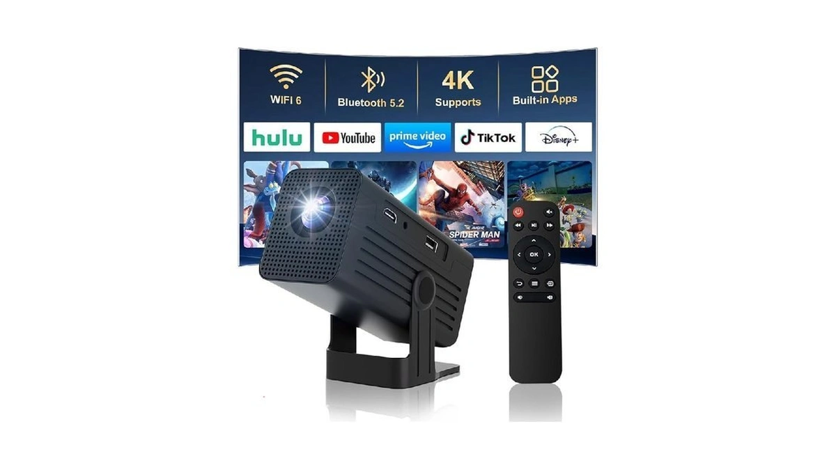 Mini Projector With Wifi And Bluetooth,4k Support 260 Ansl Smart
