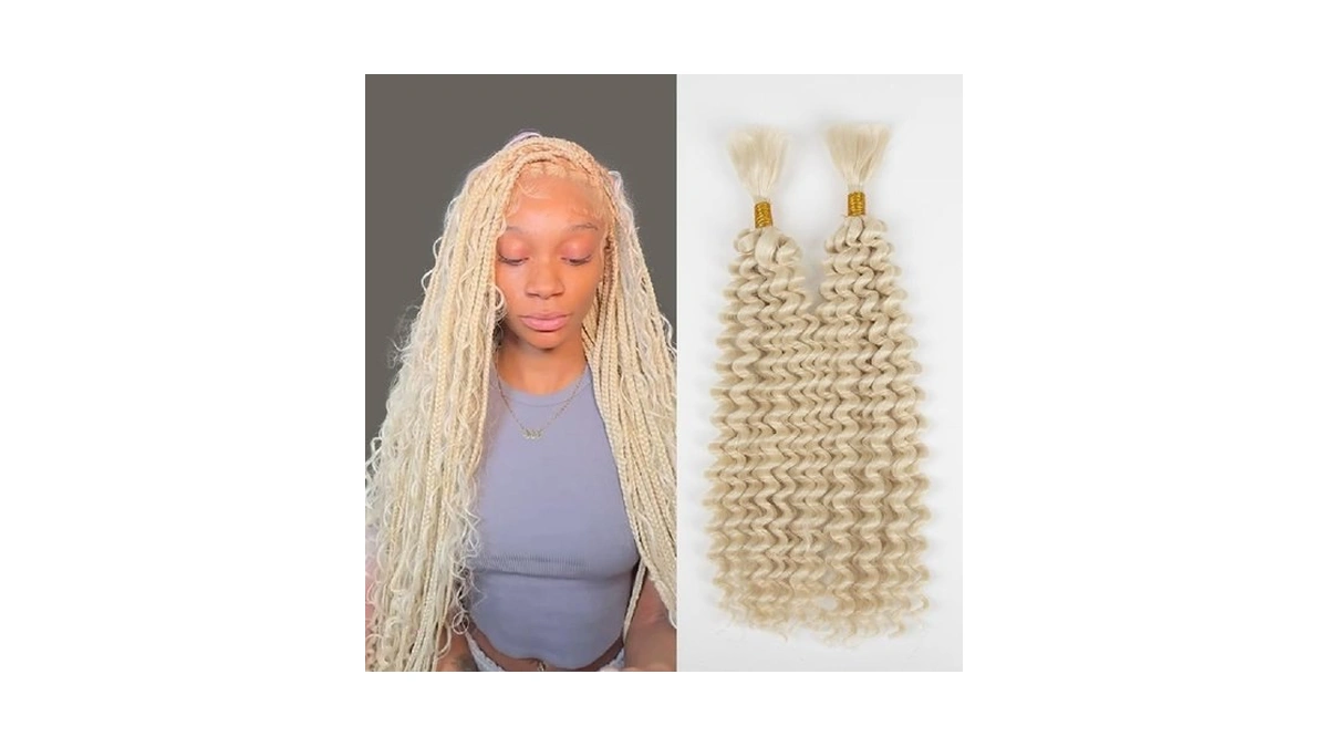 Deep Wave Bulk Hair For Braiding Wet And Wavy Micro