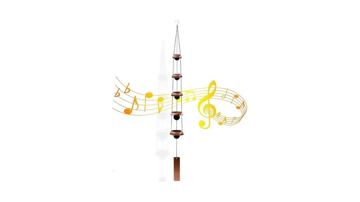 Wind Chimes For Outside With 5 Bell Unique Copper Musical