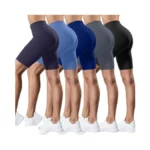 Coume 5 Pack Biker Shorts For Women 8 Inch High